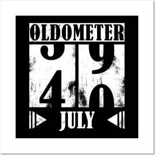 Oldometer 40th Birthday - July Posters and Art